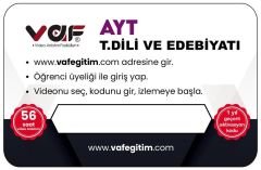 Vaf Yayınları YKS AYT Aktivasyon Kartı Edebiyat - 2022
