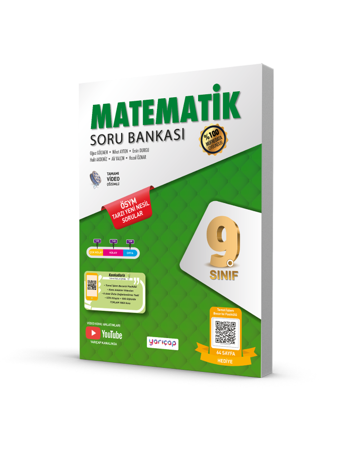Yarıçap Yayınları 9.Sınıf S.B. Matematik - 2022-23
