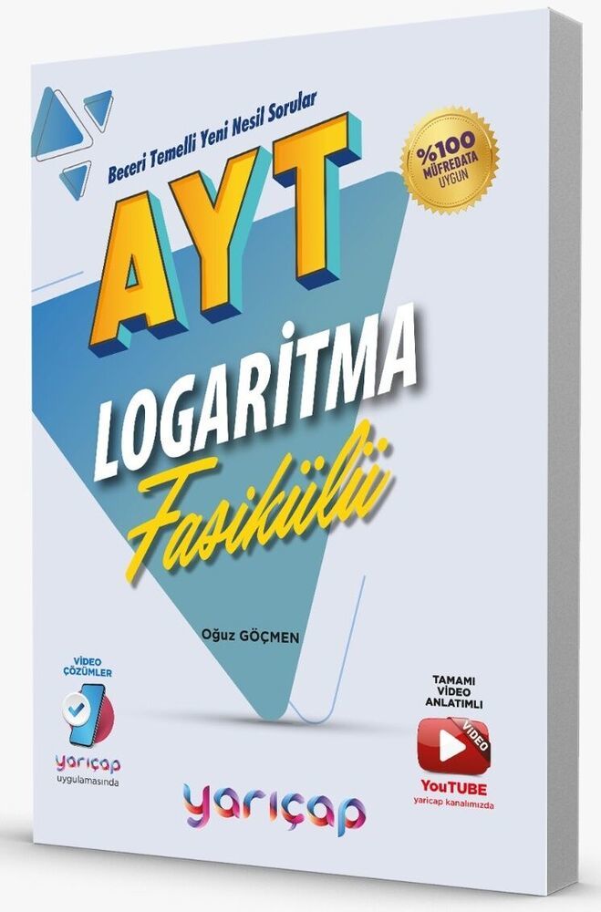 Yarıçap Yayınları YKS AYT Fasikülleri Logaritma - 2022