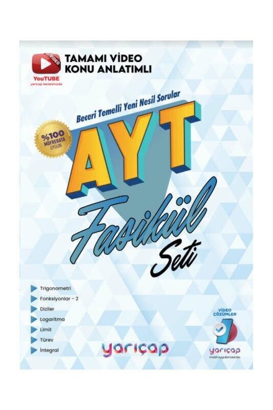 Yarıçap Yayınları YKS AYT Set Matematik - 2022