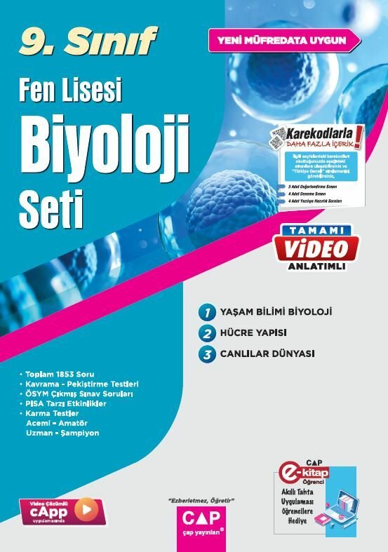 Çap Yayınları 9. Sınıf Set Anadolu Biyoloji - 2022-23