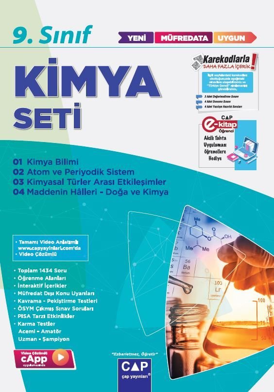 Çap Yayınları 9. Sınıf Set Anadolu Kimya - 2022-23
