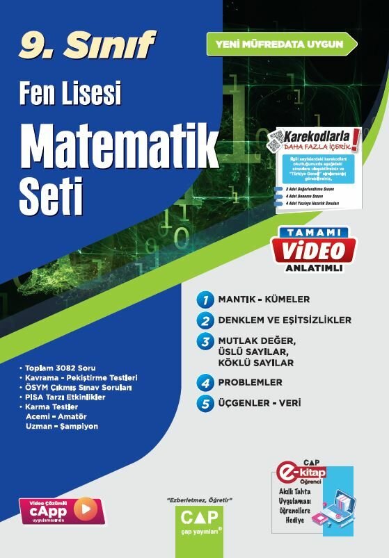 Çap Yayınları 9. Sınıf Set Fen Lisesi Matematik - 2023