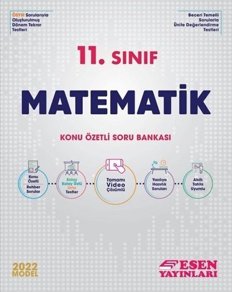 Esen Yayınları 11.Sınıf Matematik Konu Özetli Soru Bankası