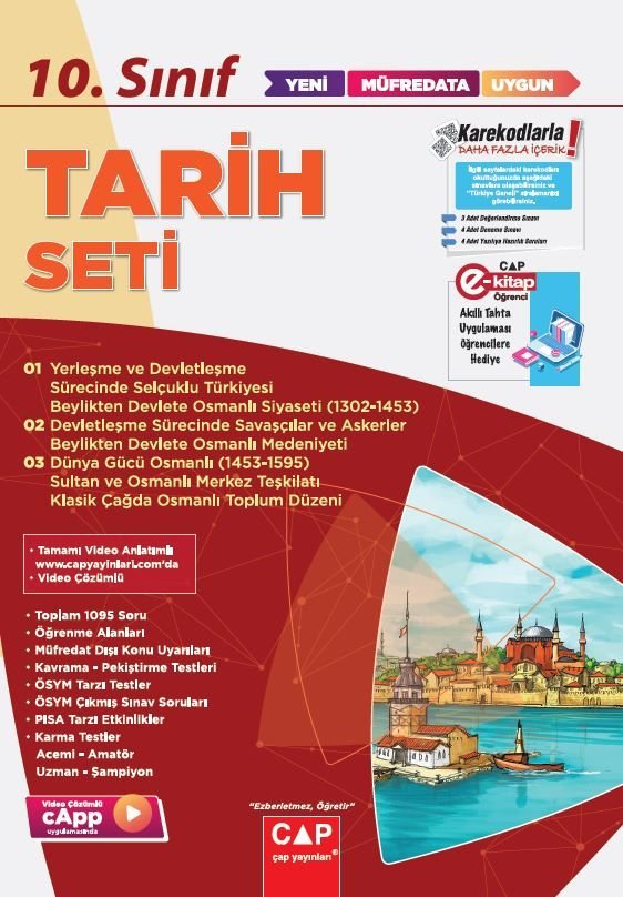 Çap Yayınları 10. Sınıf Set Anadolu Tarih - 2023