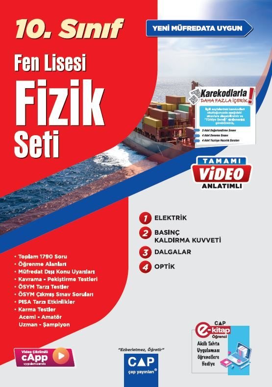 Çap Yayınları 10. Sınıf Set Fen Lisesi Fizik - 2023