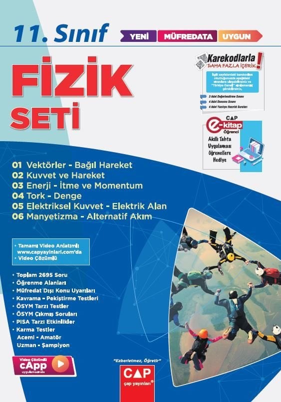 Çap Yayınları 11. Sınıf Set Anadolu Fizik - 2022-23