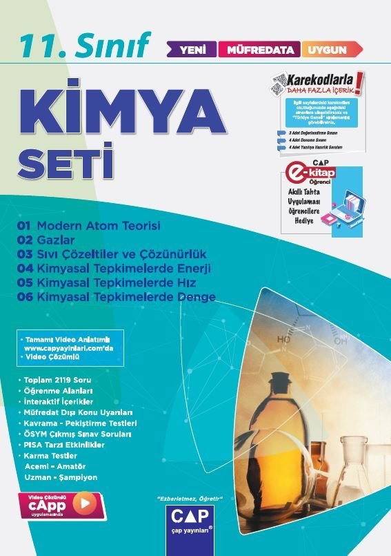 Çap Yayınları 11. Sınıf Set Anadolu Kimya - 2022-23