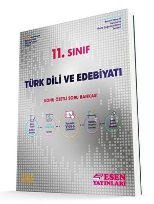 Esen Yayınları 11.Sınıf Türk Dili Ve Edebiyatı Konu Özetli Sb