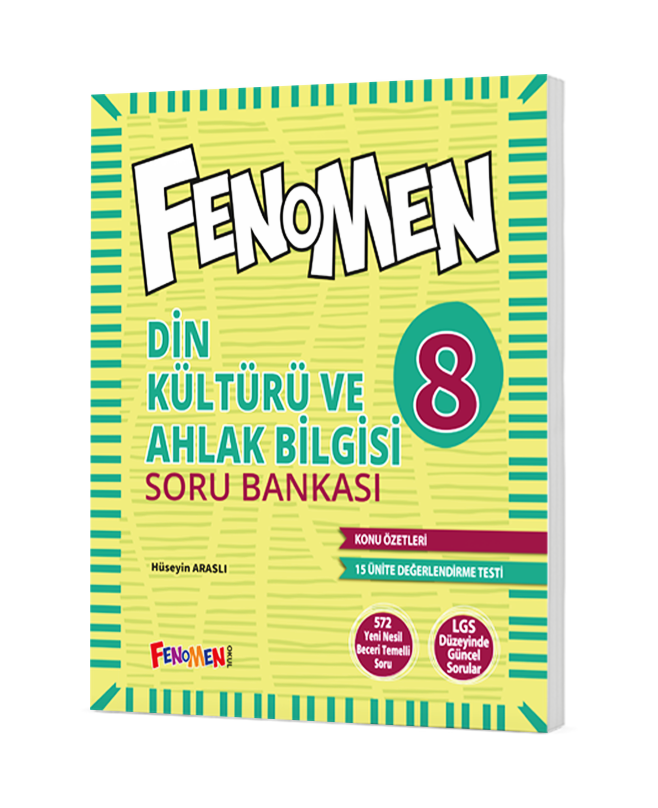 Fenomen 8.Sınıf  Din Kültürü Ve Ahlak Bilgisi Soru Bankası