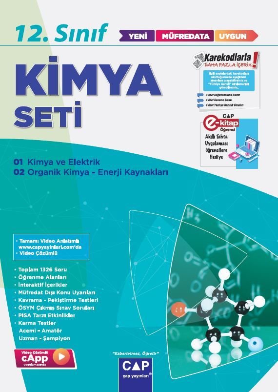 Çap Yayınları 12. Sınıf Set Anadolu Kimya - 2022-23