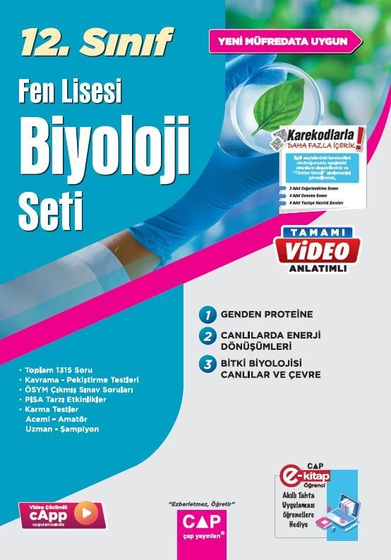 Çap Yayınları 12. Sınıf Set Fen Lisesi Biyoloji - 2023