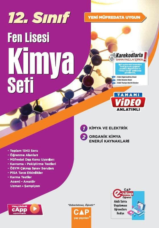 Çap Yayınları 12. Sınıf Set Fen Lisesi Kimya - 2023