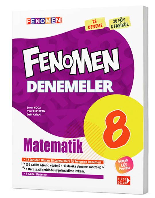 Fenomen 8.Sınıf  Matematik Denemeler (28 Deneme)