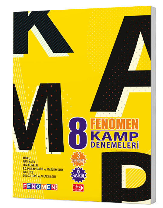 Fenomen 8.Sınıf  Tüm Dersler Paket Denemeler (10 Deneme)