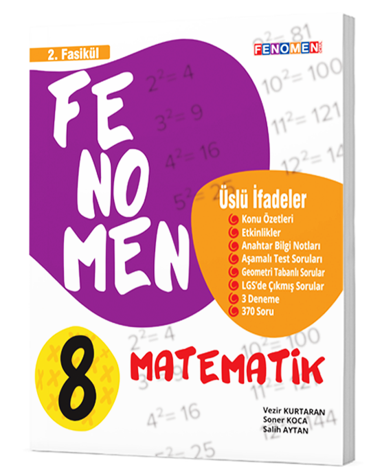 Fenomen 8.Sınıf  8 Matematik 2.Fasikül (Üslü İfadeler)
