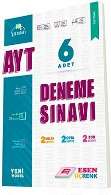Esen Yayınları- Üç Renk AYT 6'lı Deneme Seti (Sayısal)
