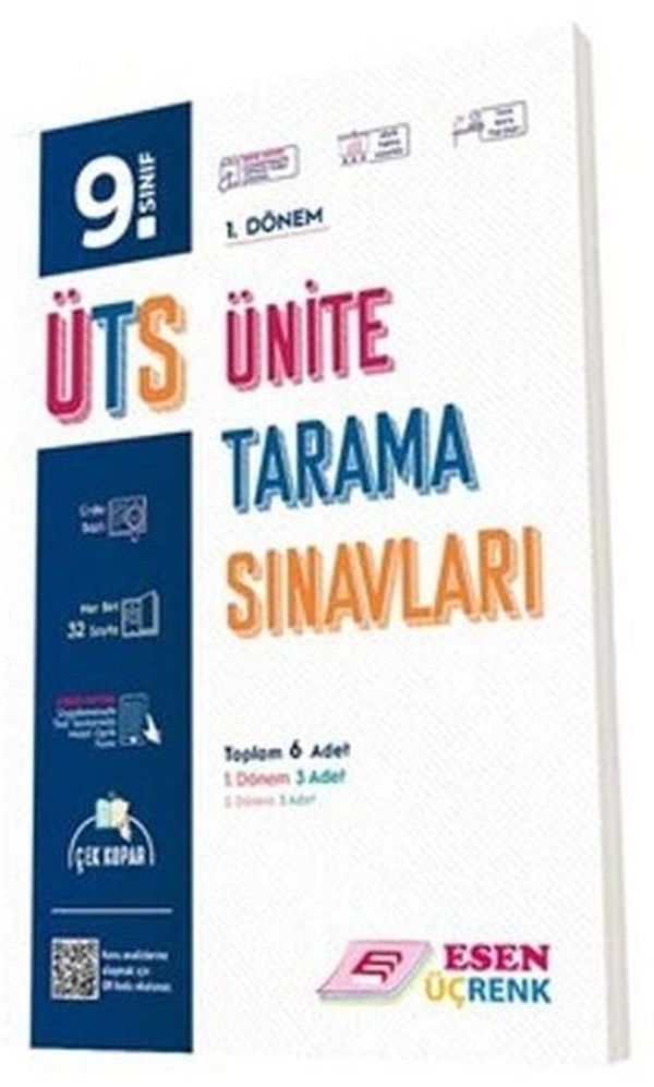 Esen Yayınları- Üç Renk 9.Sınıf Ünite Tarama Sınavları