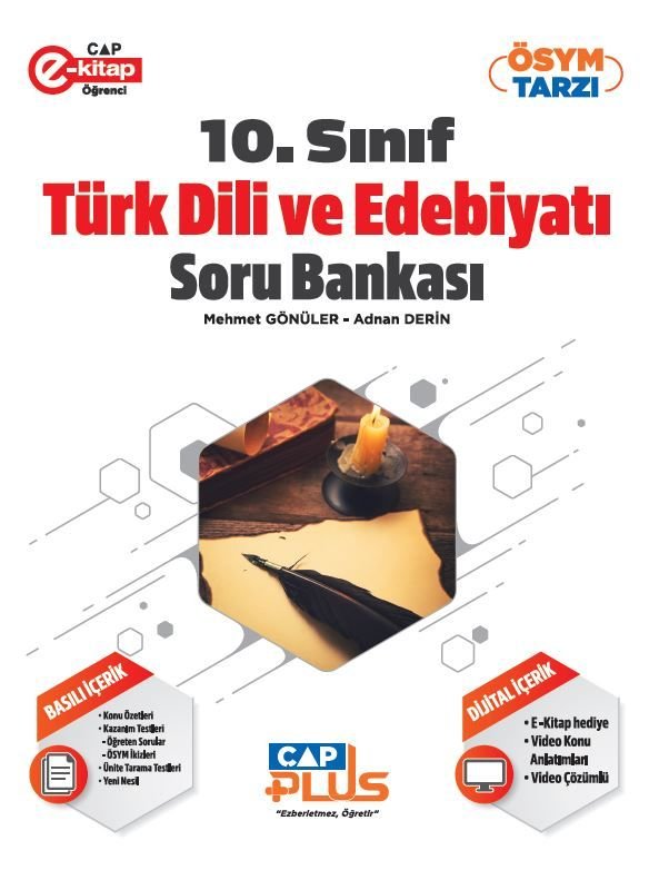Çap Yayınları 10. Sınıf S.B. Anadolu Plus Türk Dili ve Edebiyatı - 2023