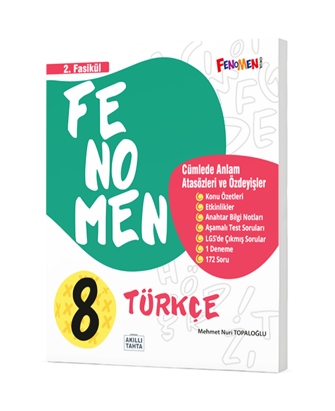 Fenomen 8.Sınıf  Türkçe 2.Fasikül (Cümlede Anlam, Atasözleri Ve Özdeyişler)