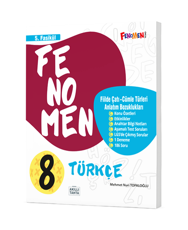 Fenomen 8.Sınıf Türkçe 6.Fasikül (Yazım Kuralları Ve Noktalama İşaretleri)