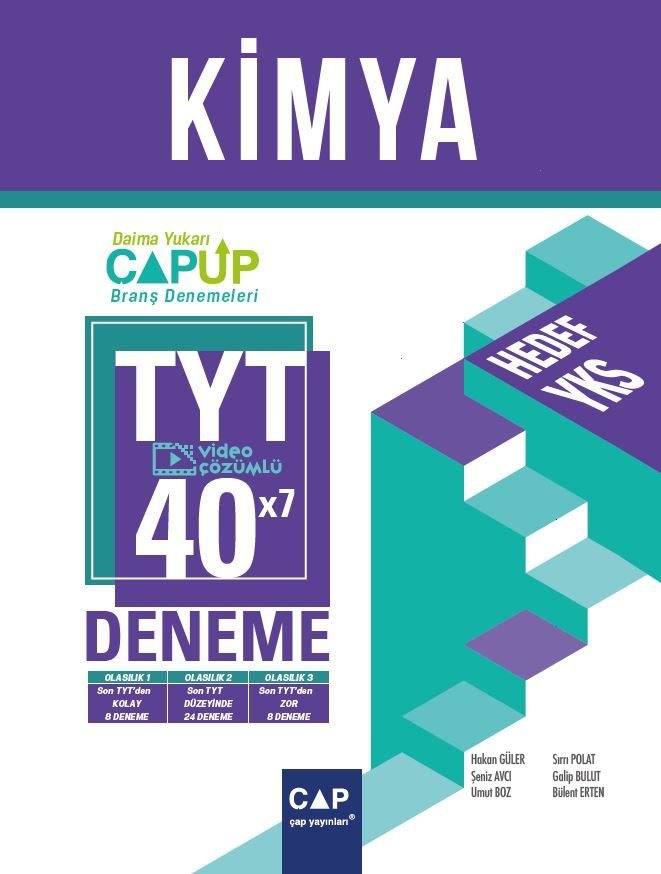 Çap Yayınları TYT Up Deneme Kimya (40*7) - 2022