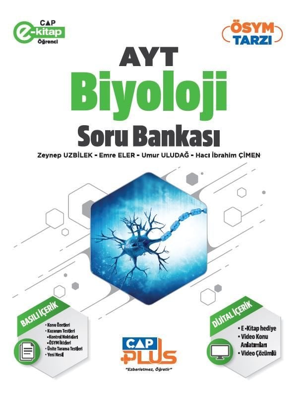 Çap Yayınları YKS AYT Plus S.B. Biyoloji - 2023