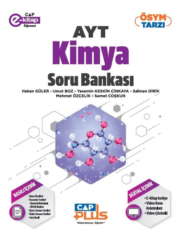 Çap Yayınları YKS AYT Plus S.B. Kimya - 2023