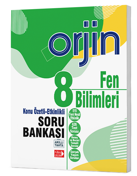 Orjin 8.Sınıf Fen Bilimleri Konu Özetli-Etkinlikli Soru Bankası