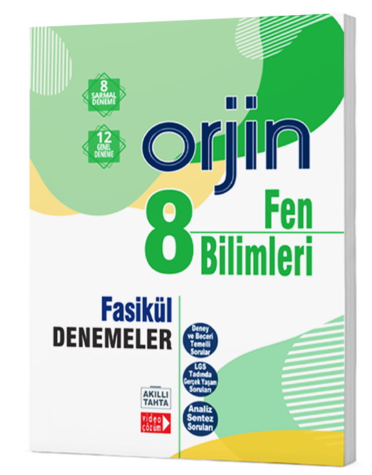 Orjin 8.Sınıf Fen Bilimleri Fasikül Denemeler