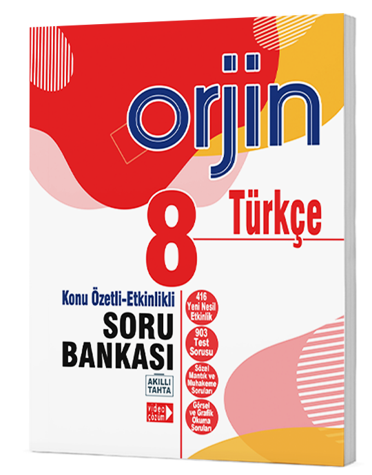 Orjin 8.Sınıf Türkçe Konu Özetli-Etkinlikli Soru Bankası