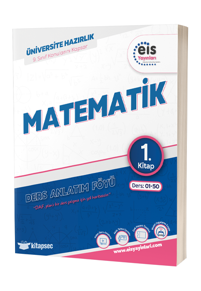 Eis Yayınları YKS DAF Matematik 1. Kitap Mavi Seri Ders anlatım föyü