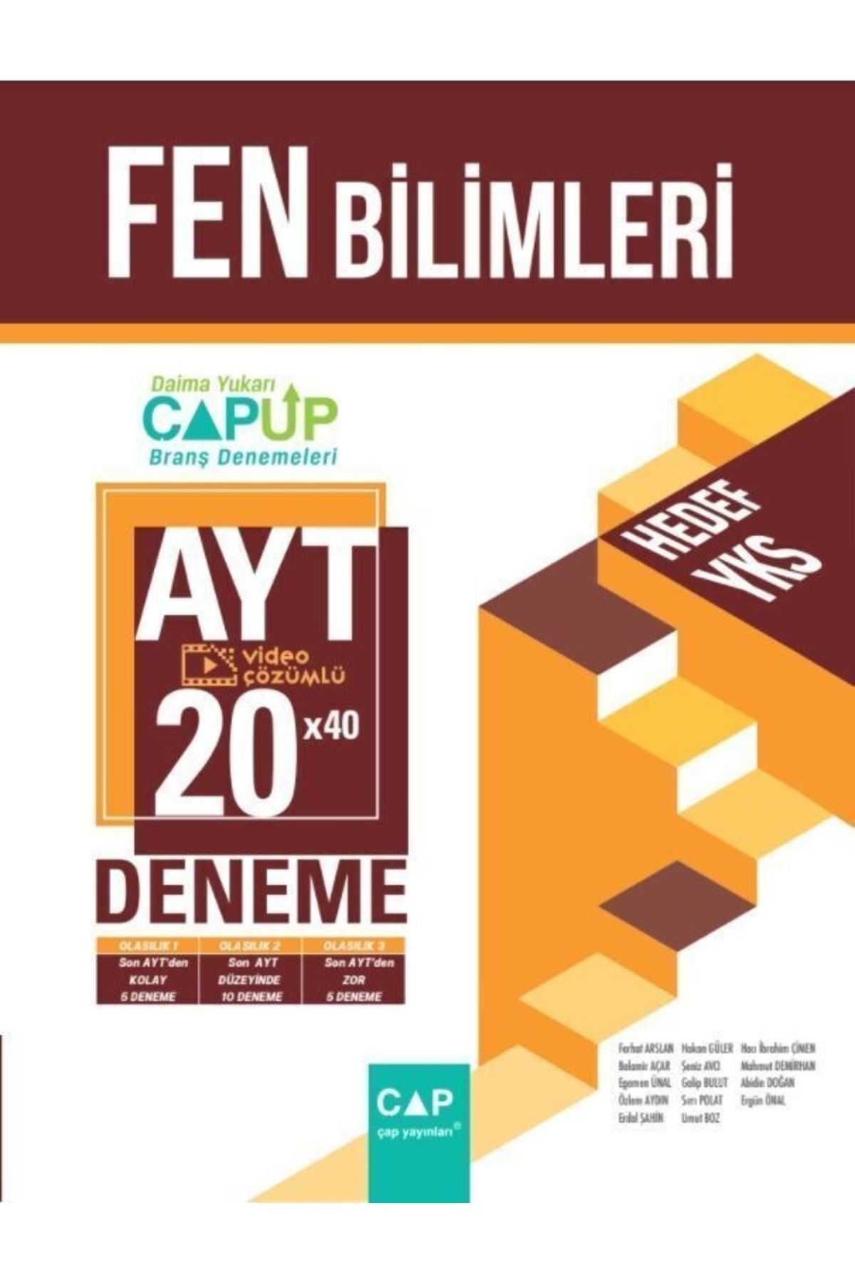 Çap Yayınları YKS AYT Up Deneme Fen Bilimleri (20*40) - 2022