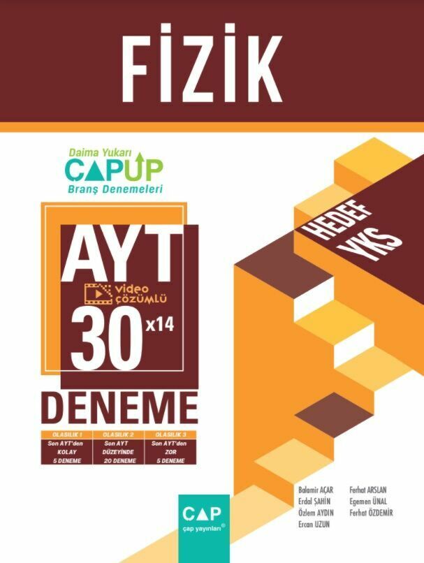 Çap Yayınları YKS AYT Up Deneme Fizik (30*14) - 2022