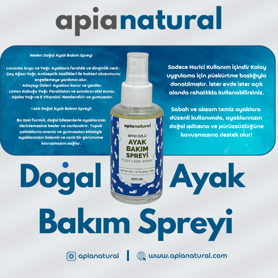 Ayak Bakım Spreyi Doğal İçerikli