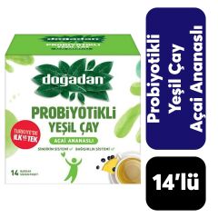 Doğadan .14'lü Probiyotikli Yeşil Çay Açai Ananaslı