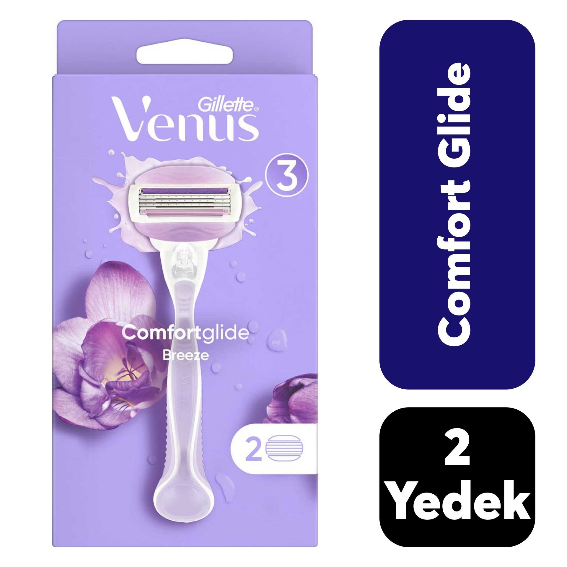 Gillette Venüs Comfortglide Makine + 2 Yedek