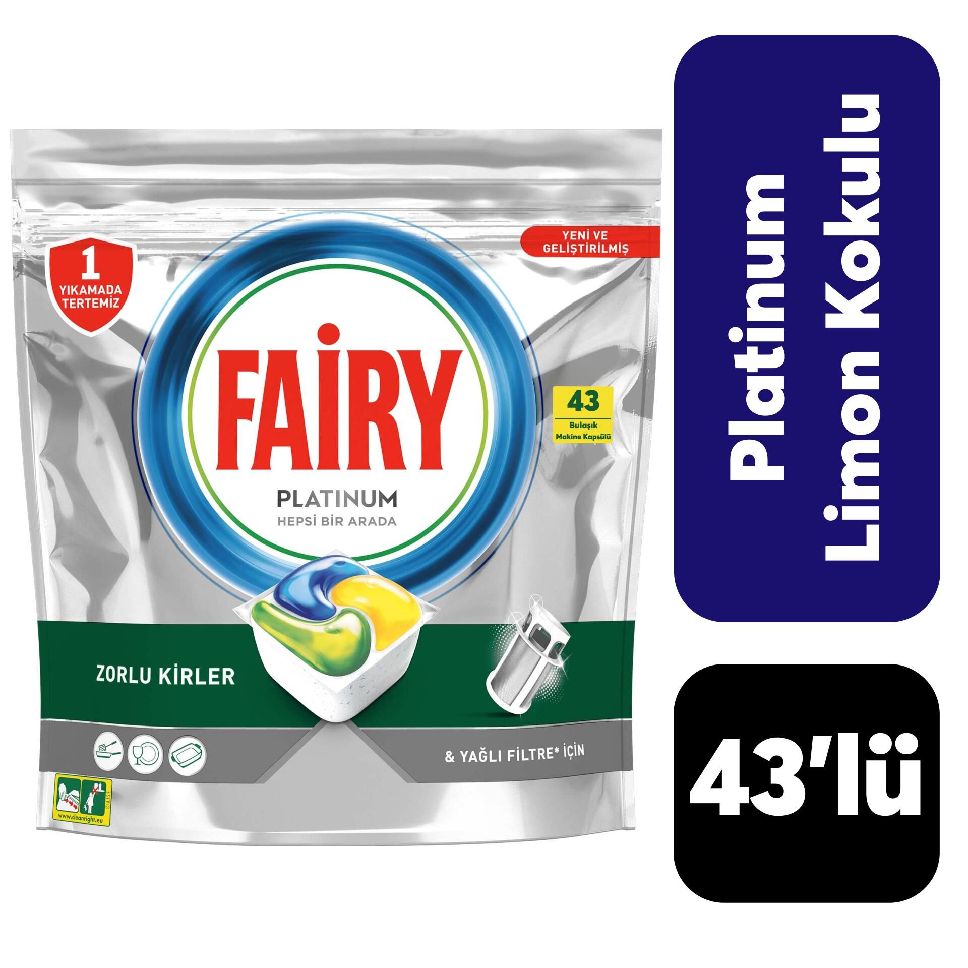 Fairy Platinum 43'lü Limon Kokulu