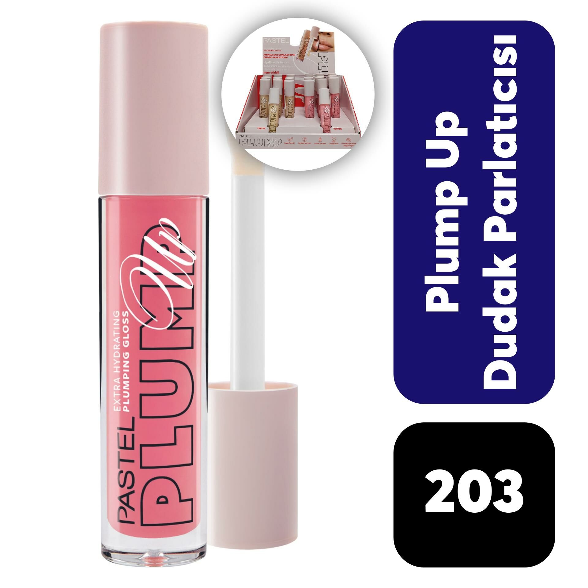 .Set Dudak Parlatıcı Pastel Plump Up 203