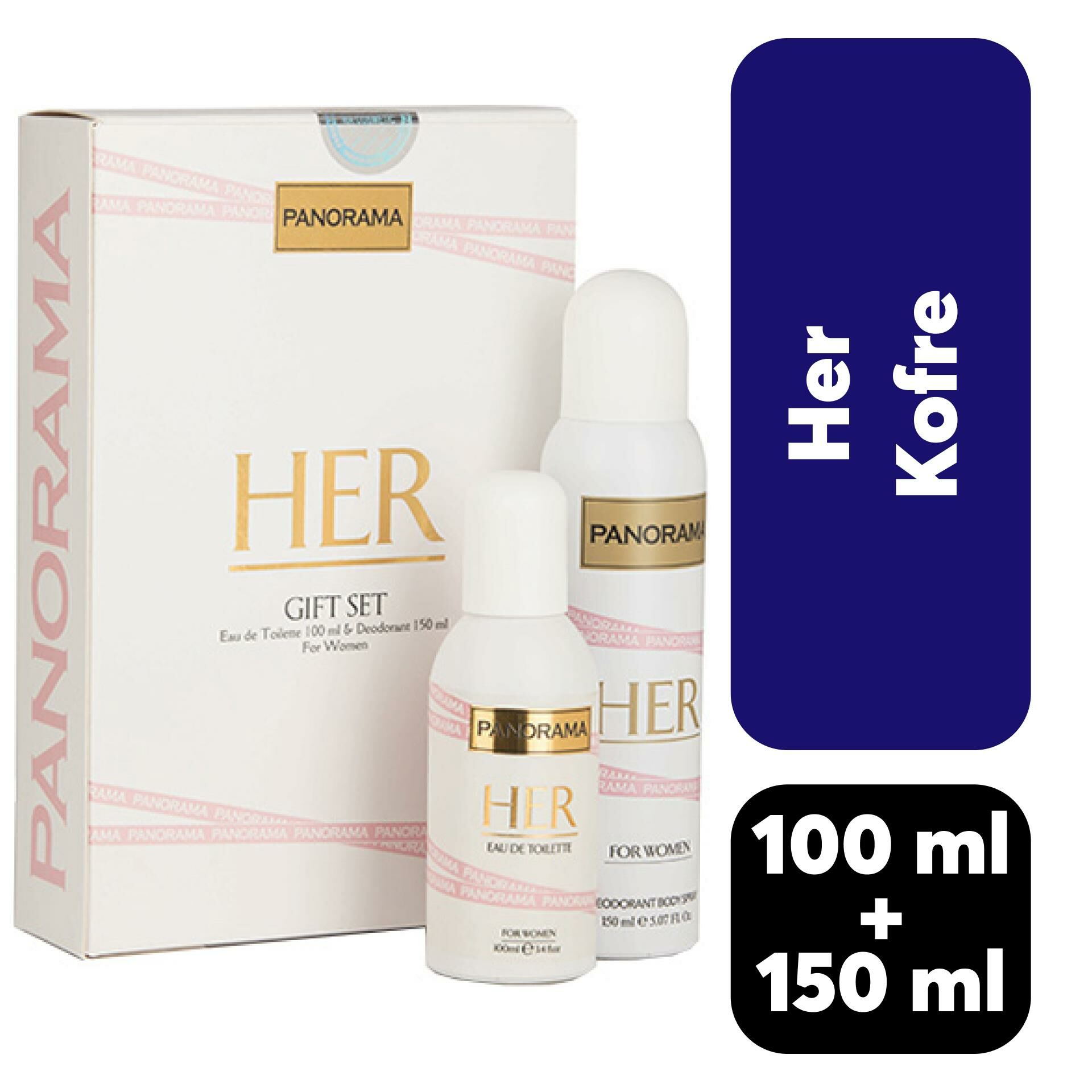 Kofre Panorama Kadın Parfüm 100 ml + Deodorant 150 ml Her