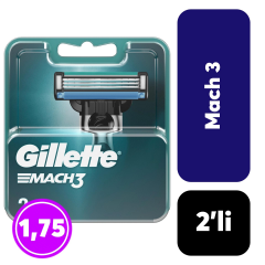 Gillette Yedek Başlık Mach3 2'li