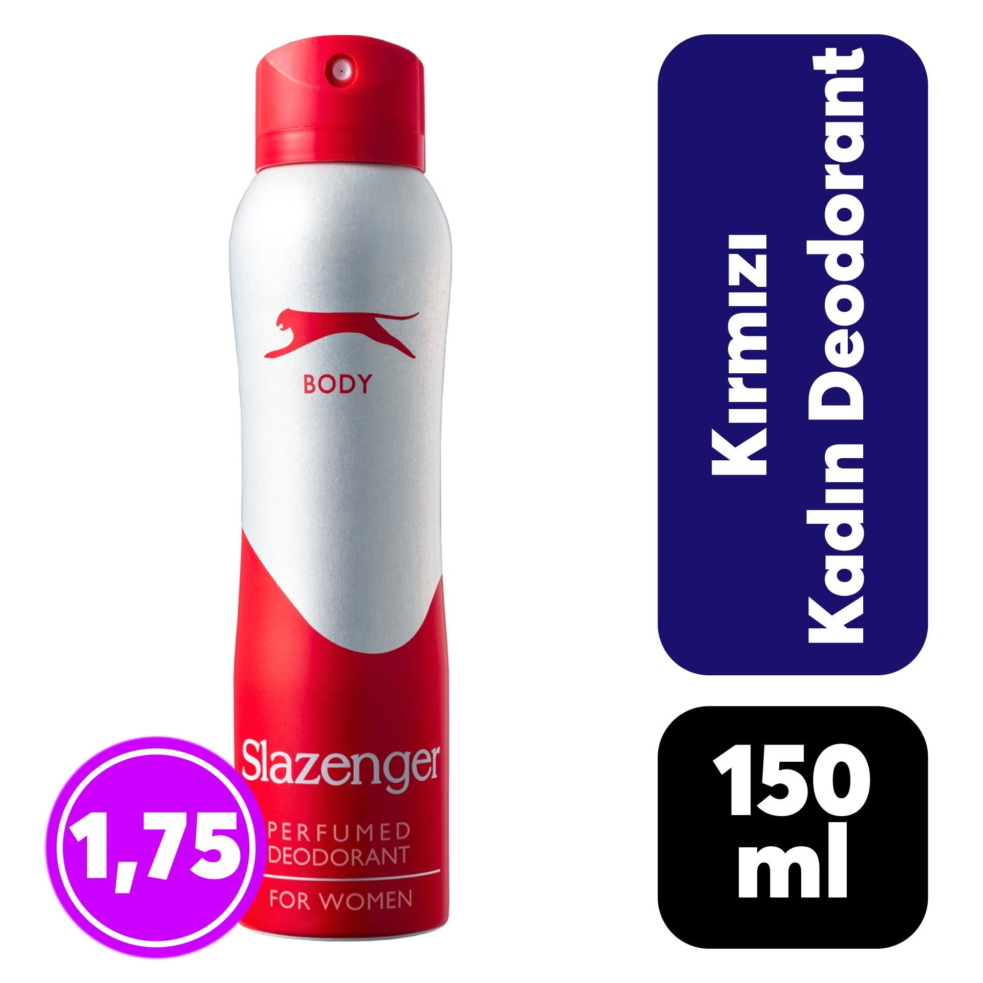 Deodorant Kadın Slazenger 150 ml Kırmızı