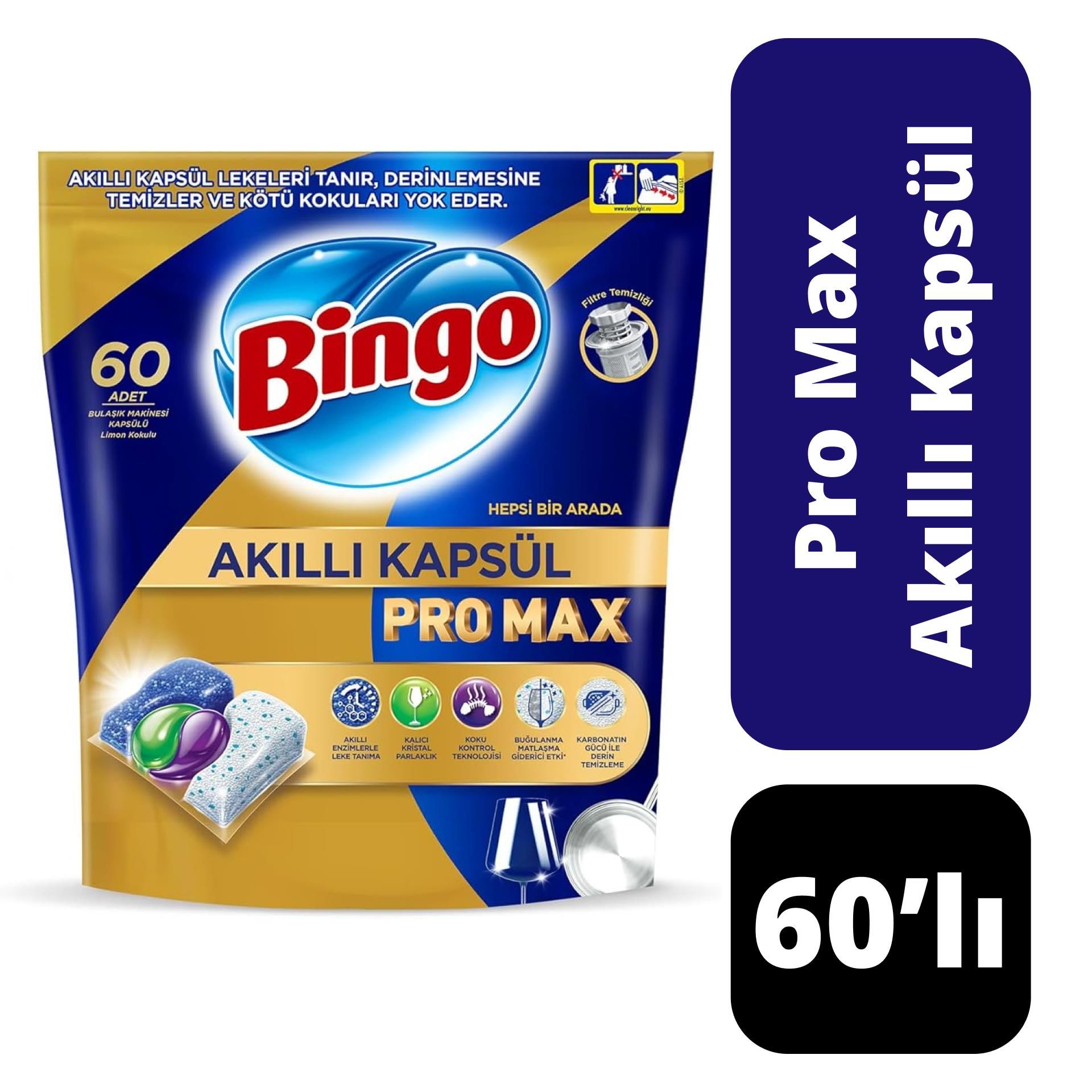 Bingo Pro Max 60'lı Akıllı Kapsül