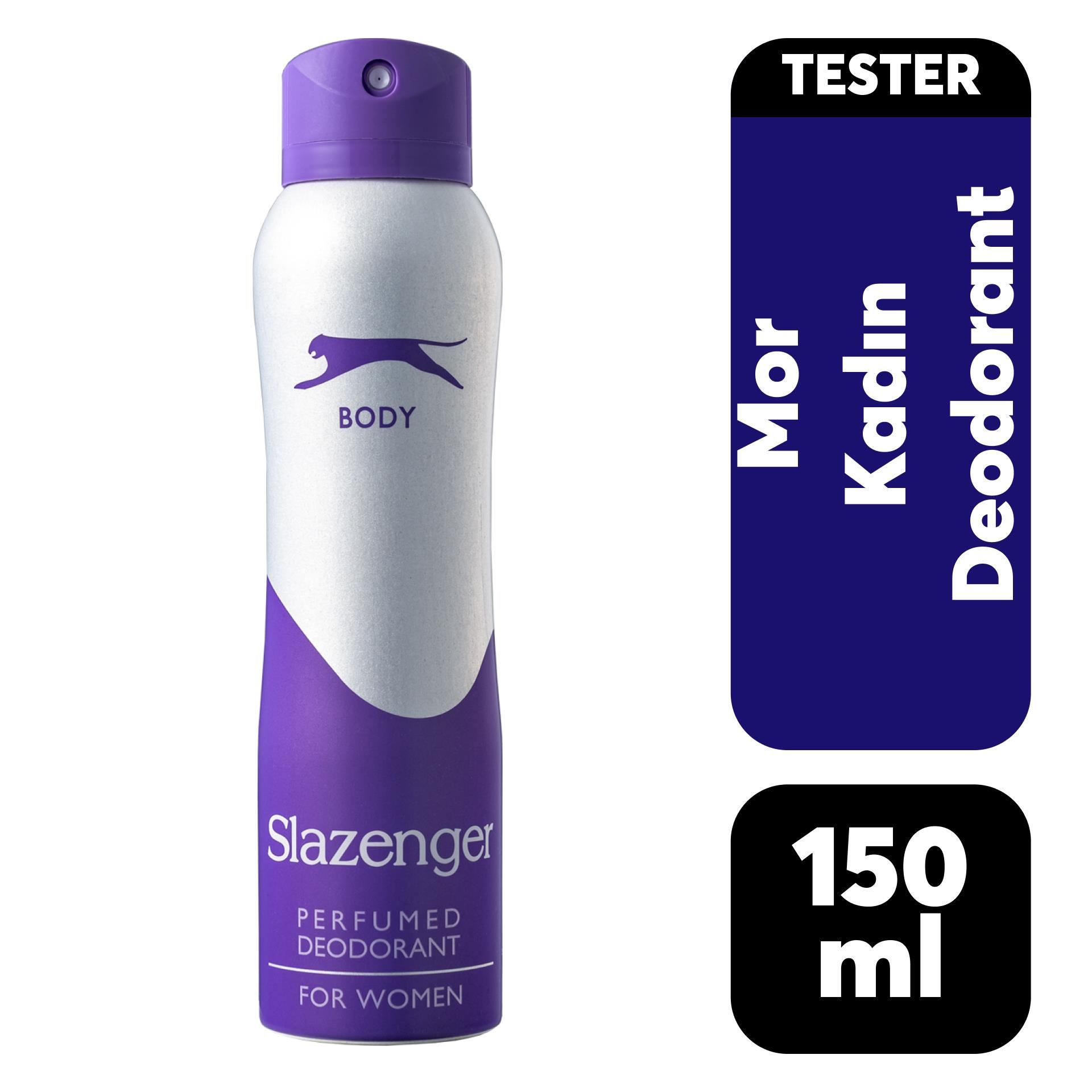 Deodorant Kadın Slazenger 150 ml Mor Tester