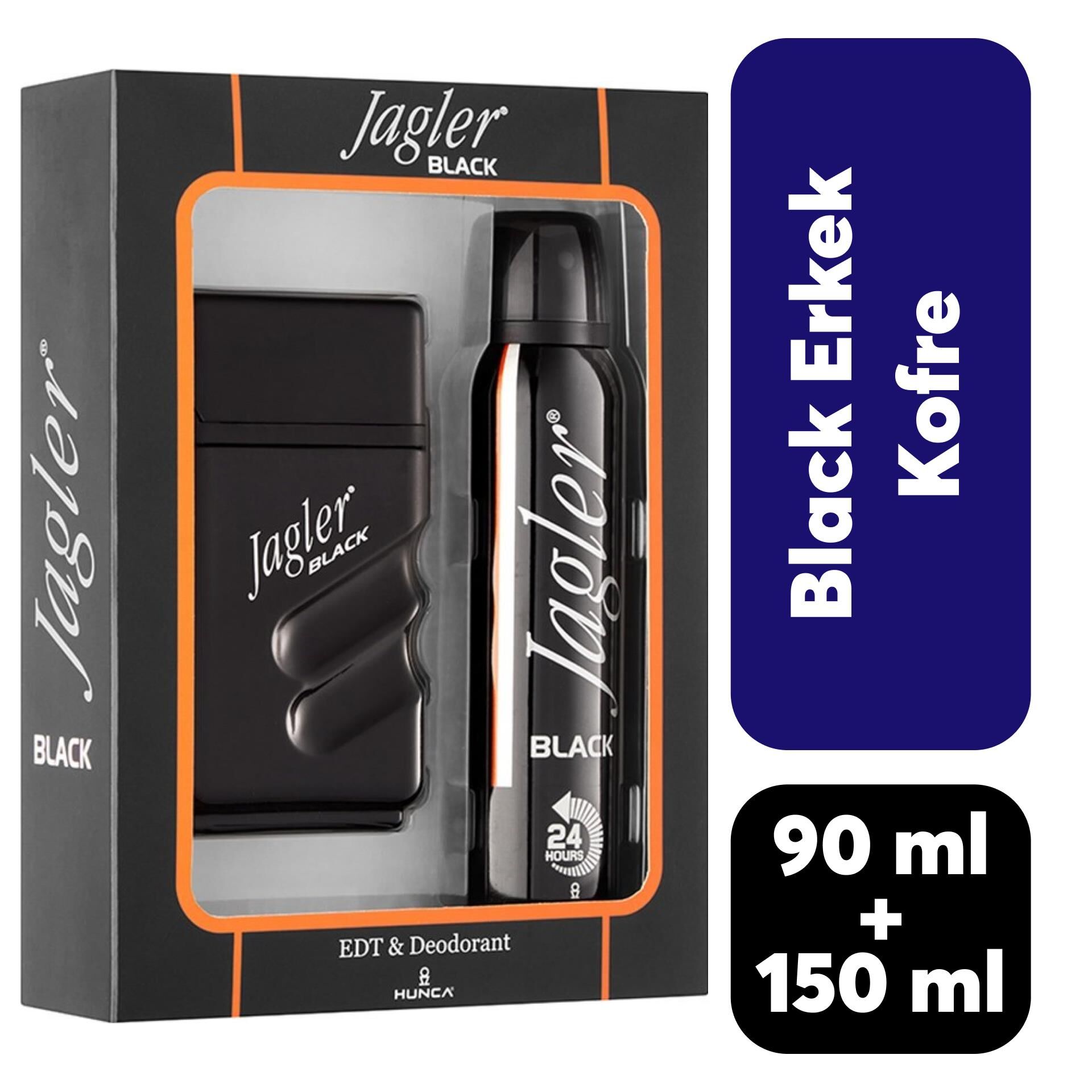 Kofre Jagler Erkek Parfüm 90 ml + Deodorant 150 ml Black