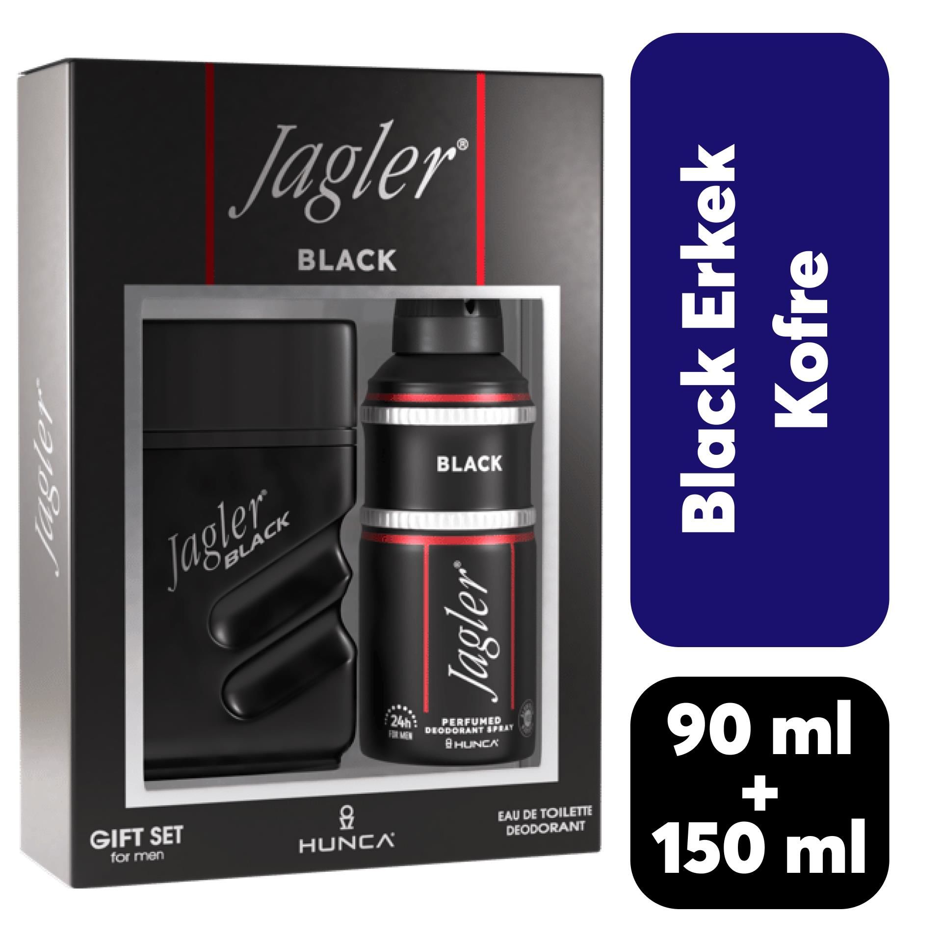 Kofre Erkek Jagler Parfüm 90 ml + Deodorant 150 ml Black