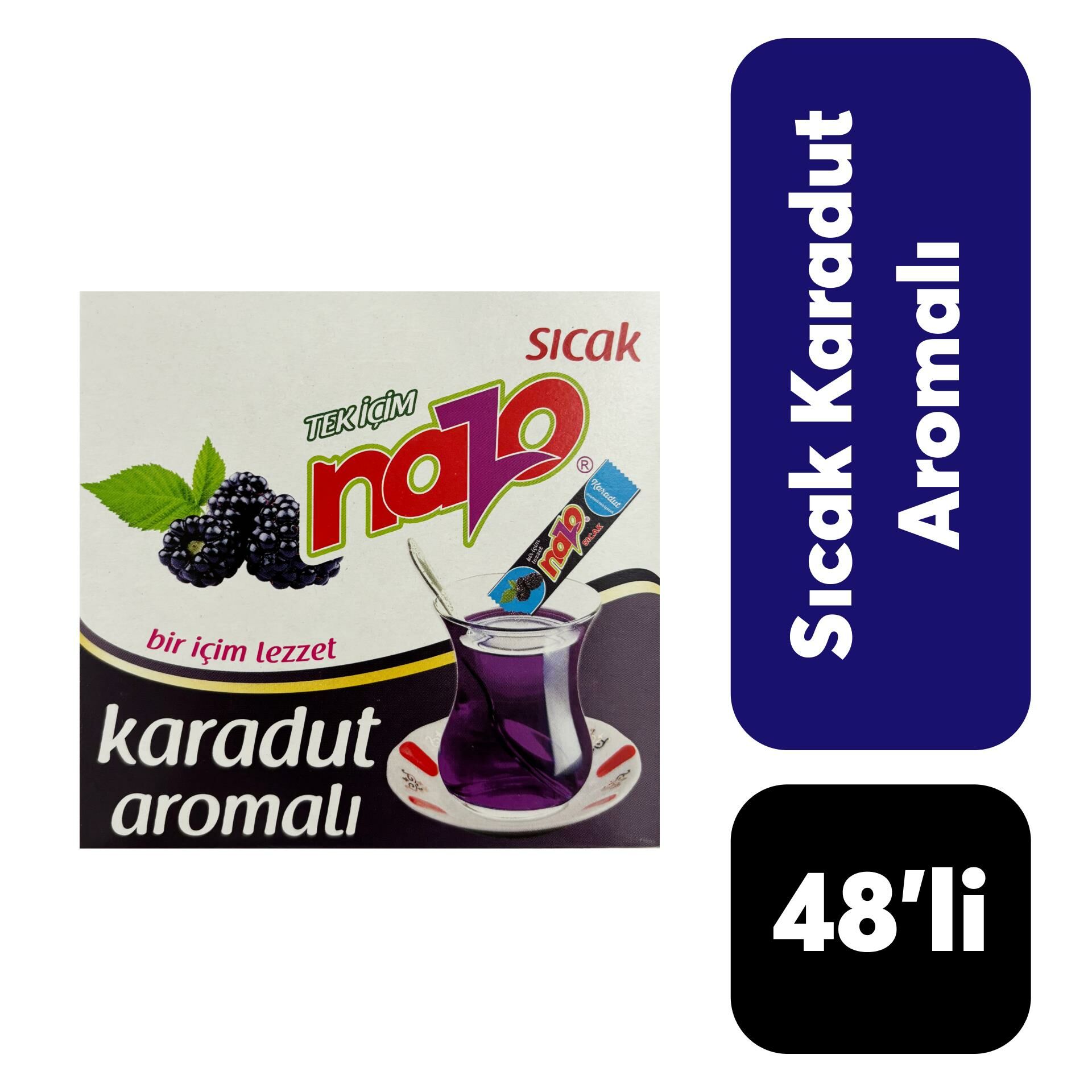 .Nazo Toz İçecek 1,5 gr 48’li Karadut