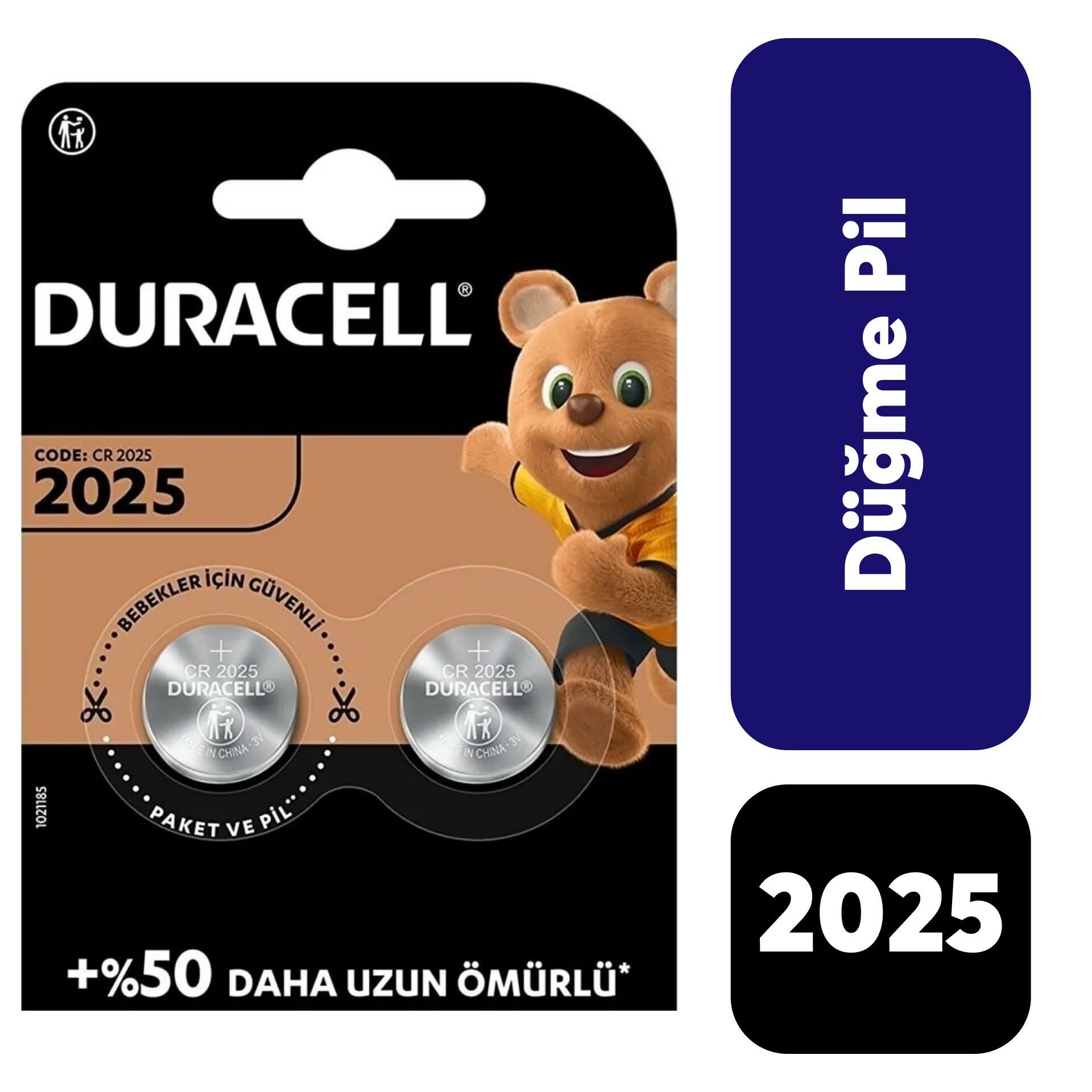 Duracell Düğme Pil 2'li 2025
