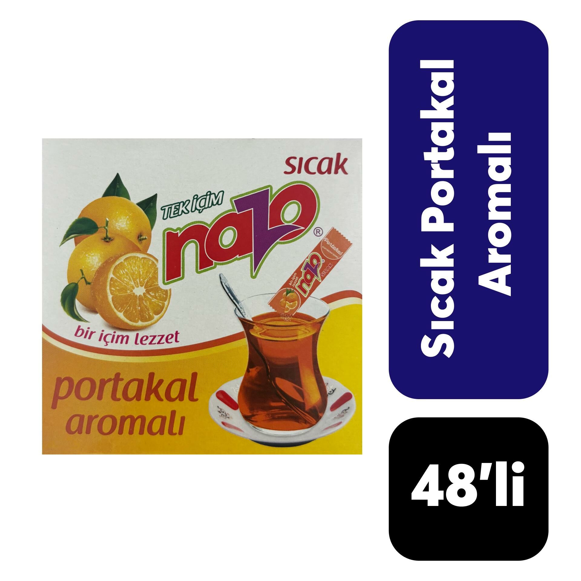 .Nazo Toz İçecek 1,5 gr 48’li Portakal
