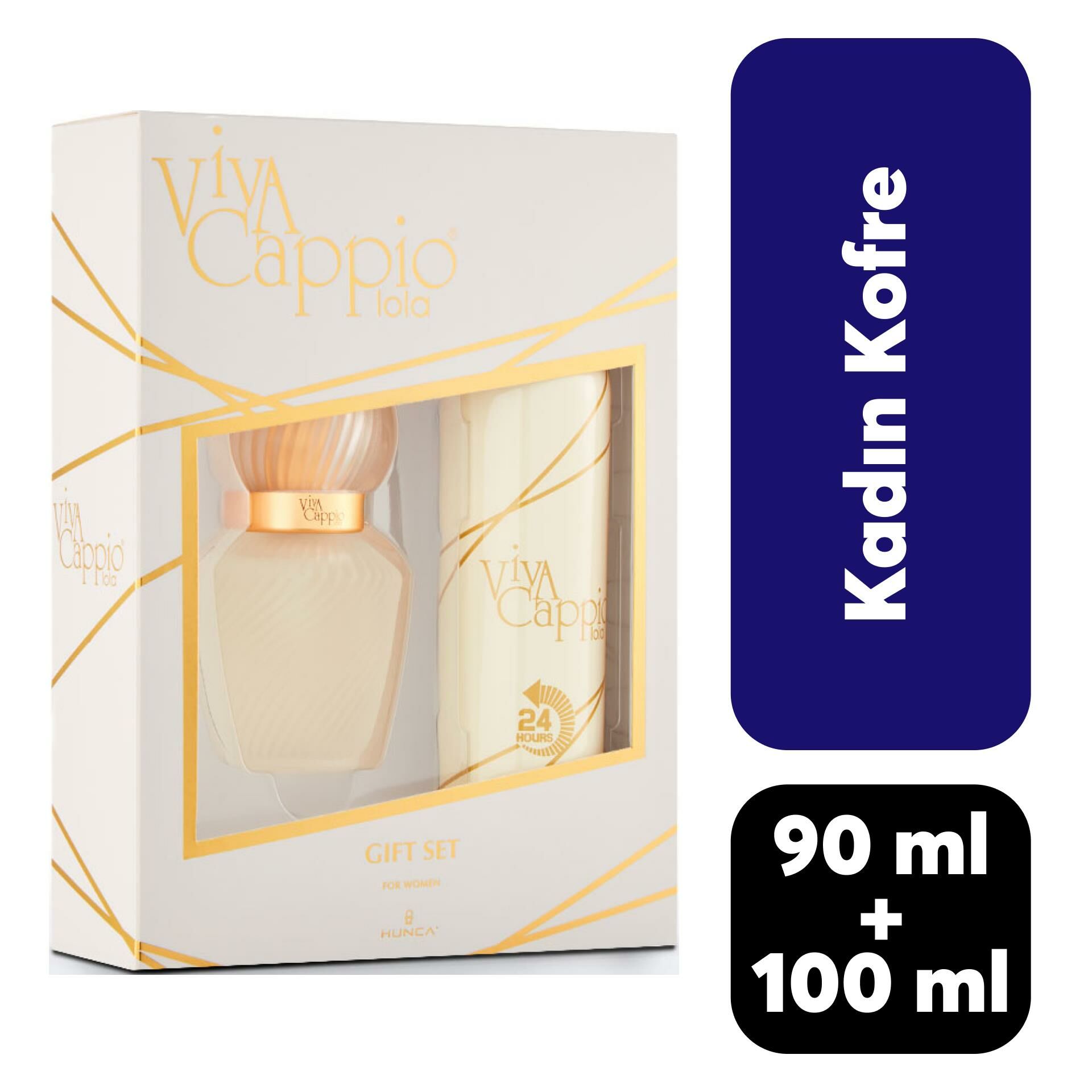 Kofre Viva Cappio Kadın 60 ml Parfüm + 150 ml Deodorant Lola